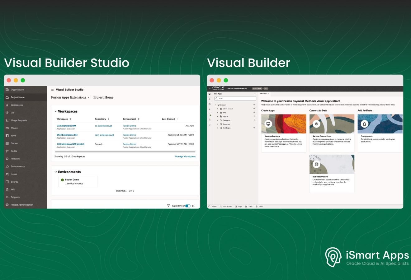 Oracle Visual Builder Studio vs Oracle Visual Builder