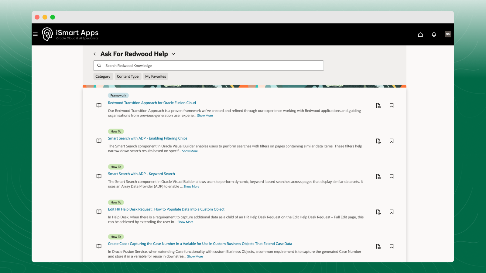 Ask for Redwood Help - iSmart Apps Knowledge Library